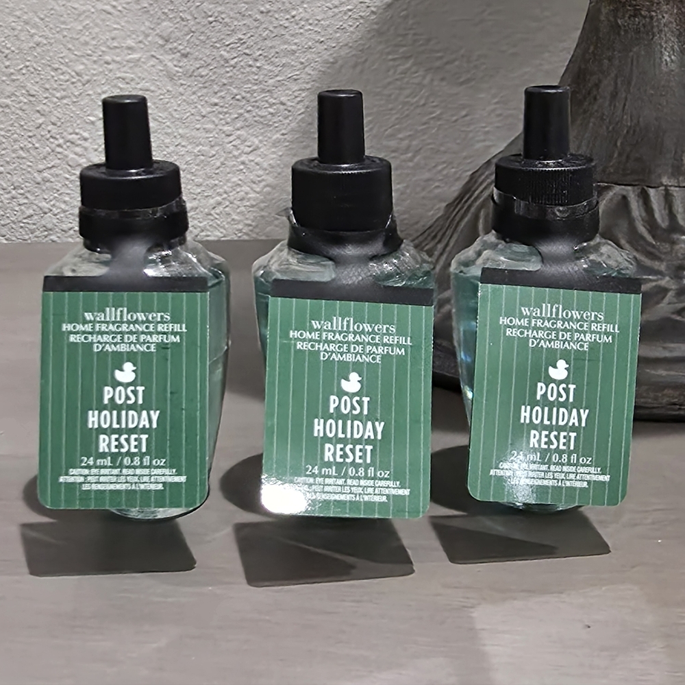 3 Bath Body Works Wallflowers Post Holiday‎ Reset Refills
